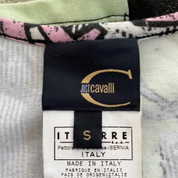 Just Cavalli Graphic Sleeveless Top, Size S - Picture 5 of 5